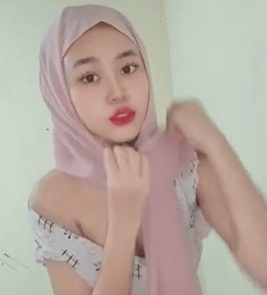hijab pentil pink pap ke ayang