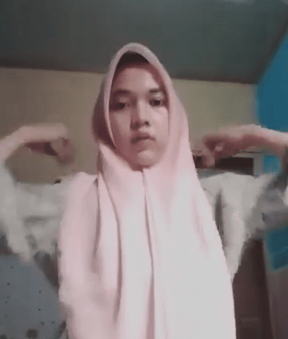 hijab cantik colmek di kamar